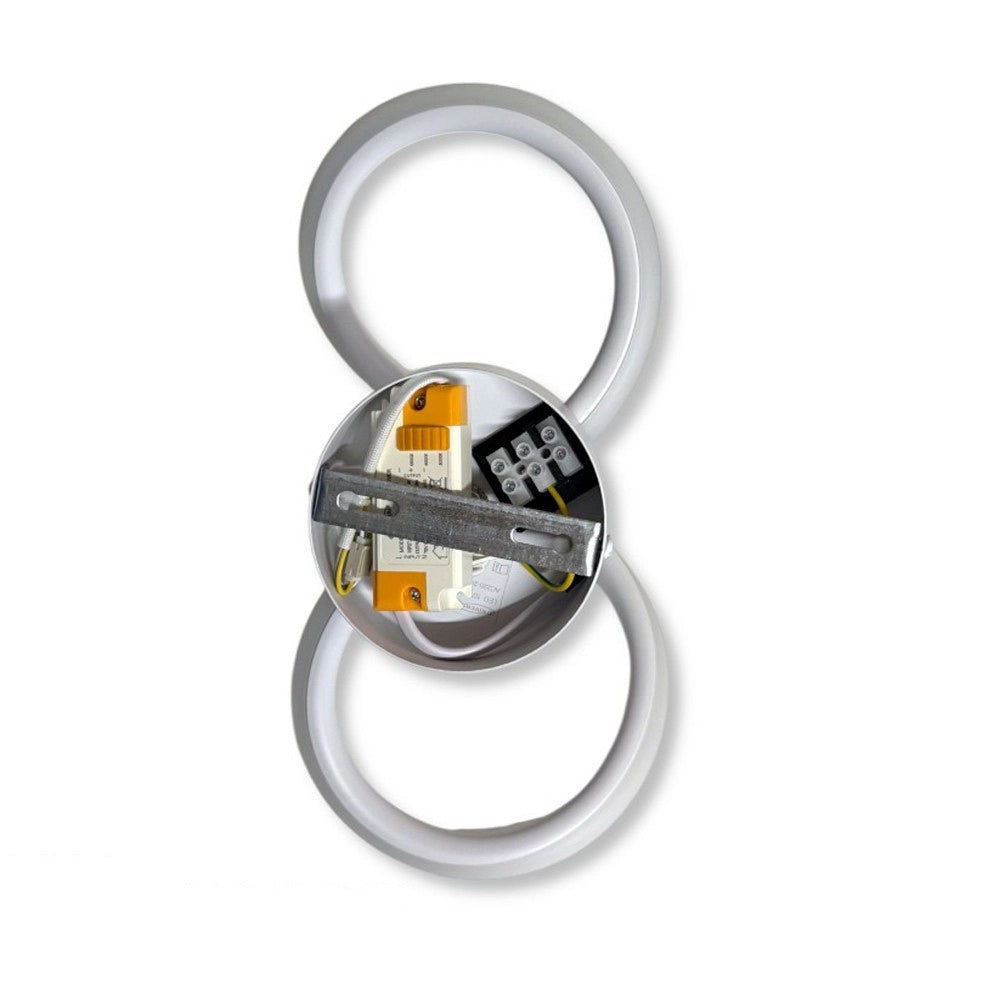 Trade Shop - Applique A Led Da Parete A Forma Di Infinito 10 W Tecnologia Cct Lampada Muro Aq33-b3c -