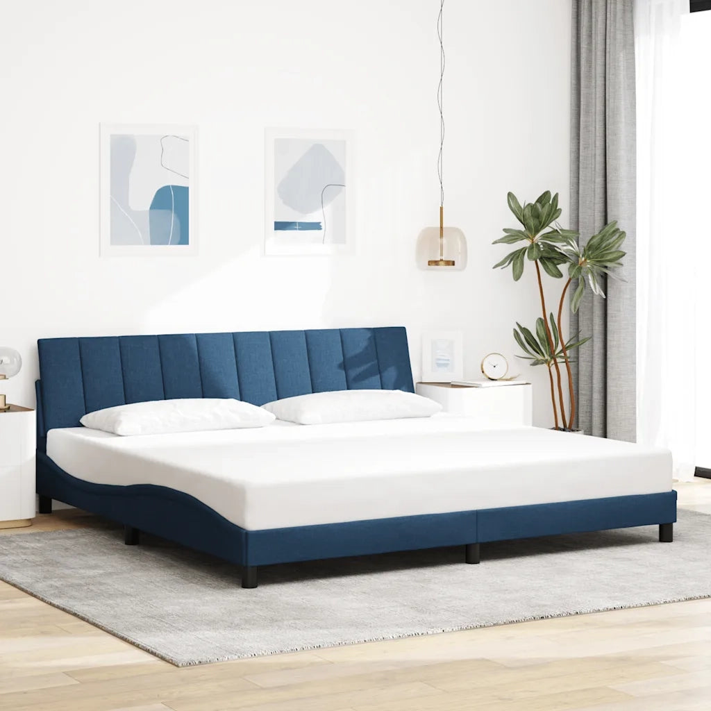 Giroletto senza Materasso Hanko Blu 200x200 cm in Tessuto 3310488