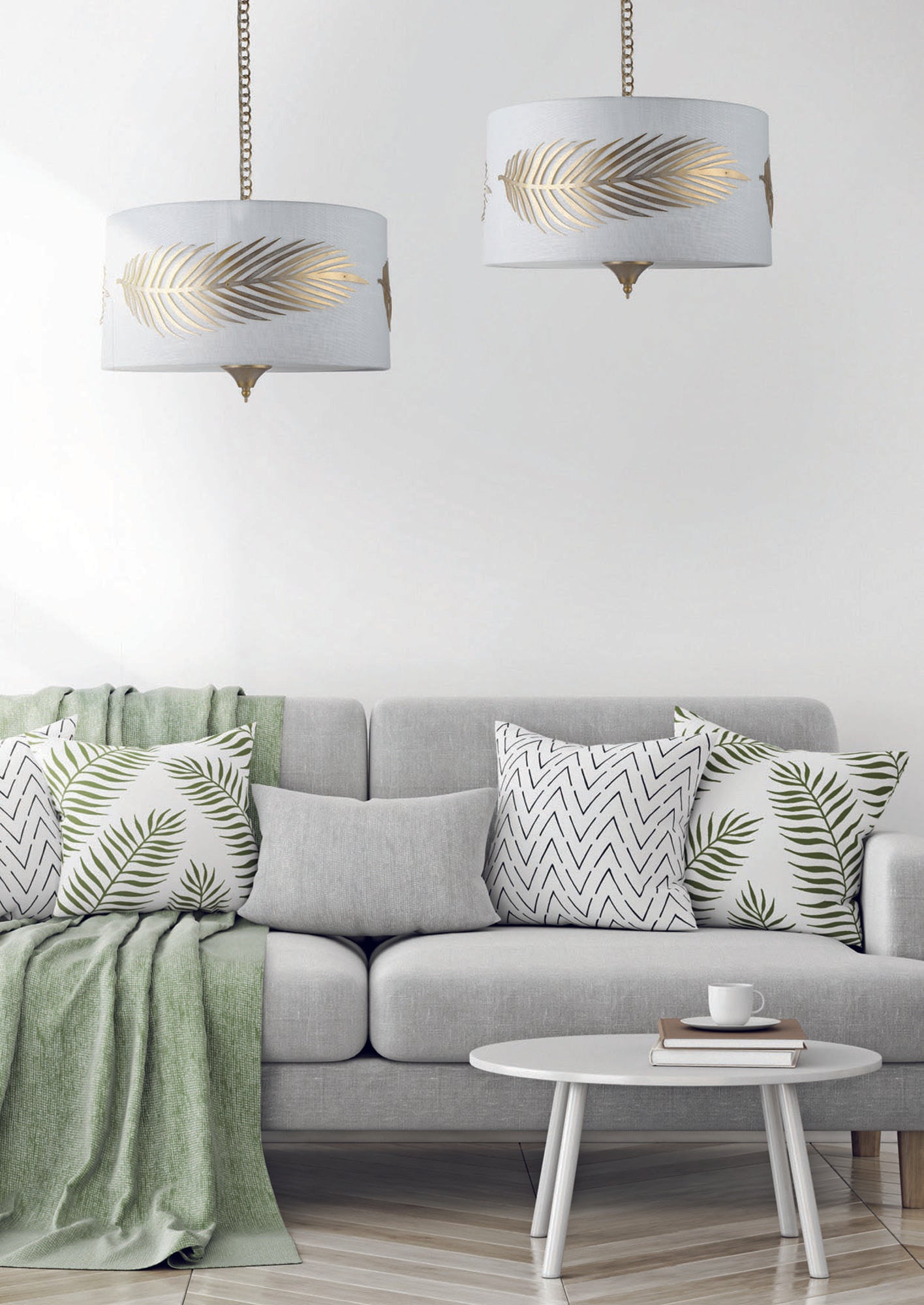 Lampada pendente House in Metallo Farn Oro