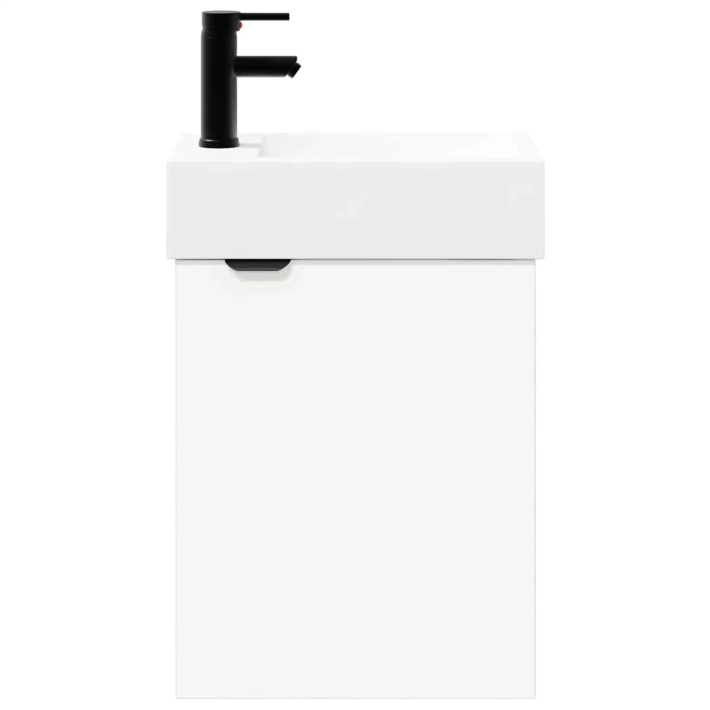 Mobile bagno con rubinetto Bianco 45,5 x 22,5 x 84 cm