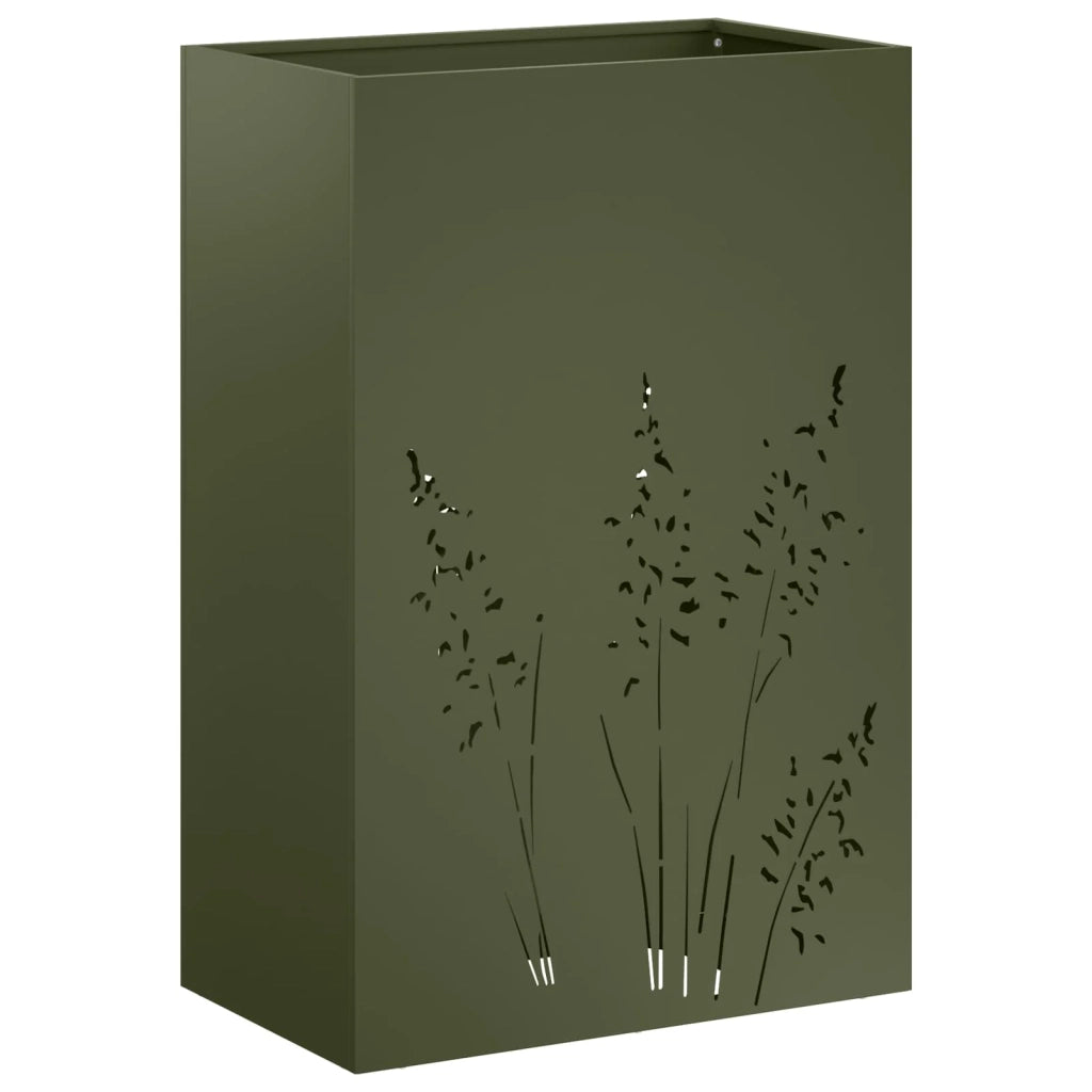 Vaso da giardino Verde Oliva 50 x 30 x 75 cm 8005784