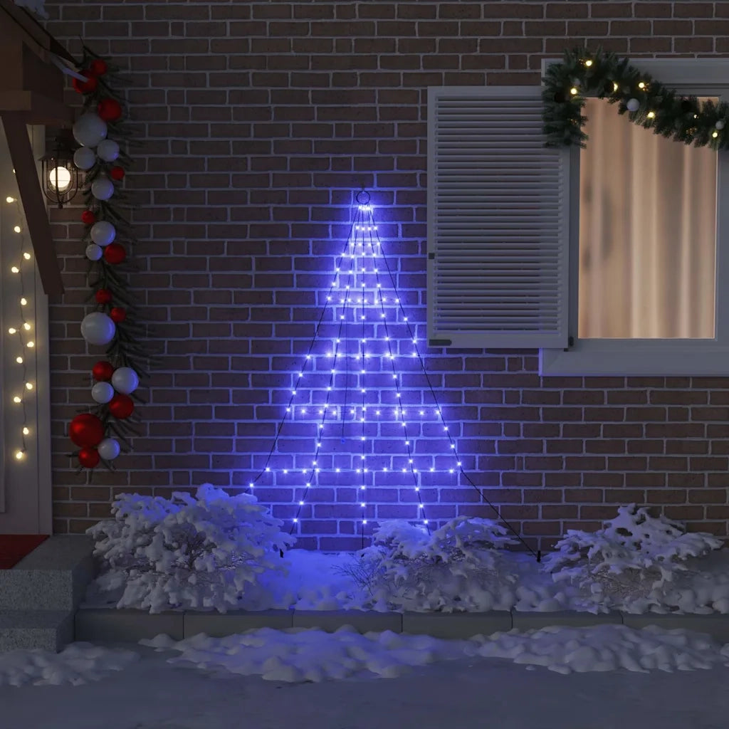 Albero di Natale | Decorazioni natalizie LED con picchetti per il terreno Blu 182 cm