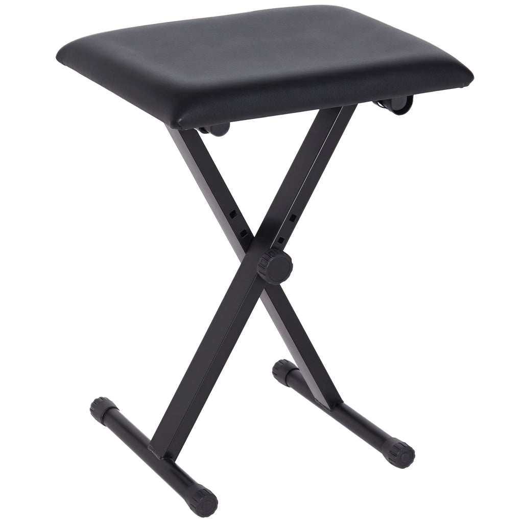 Sgabello da bar regolabile in altezza ¨C zephmum ¨C nero con seduta in PU e gambe in metallo
