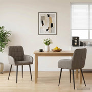 Sedie da pranzo 2 pz Similpelle Grigio 57 x 50 x 85 cm 42034283