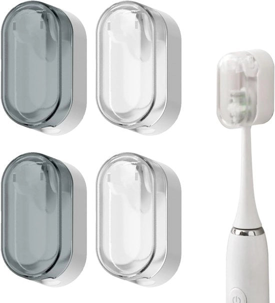 4 pezzi di Orecchietta per spazzola da denti con coperchio - Senza perforazioni per l'attacco alla parete per la stanza da bagno