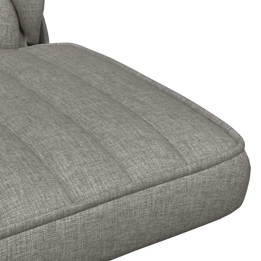 vidaXL Sedia da Ufficio Girevole Grigio Chiaro in Tessuto