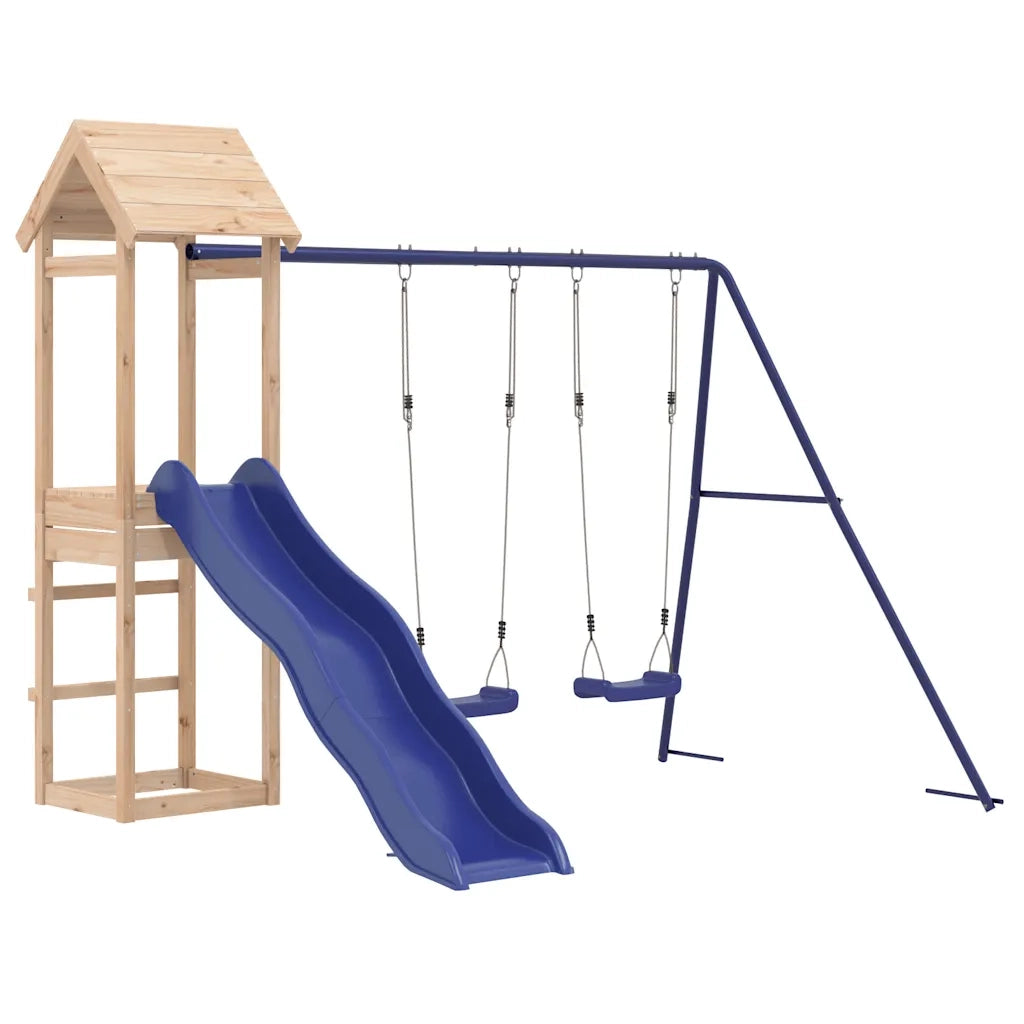 Set da Gioco da Esterno in Legno Massello di Pino 3155858