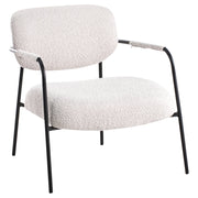 Poltrona Poliestere beige chiaro Imbottitura in metallo Struttura in metallo Secolo Moderno