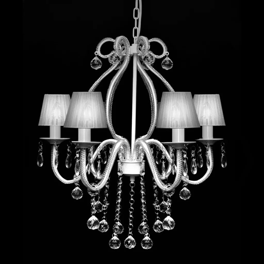 Lampadario con 2300 Cristalli Bianchi CFW1282066