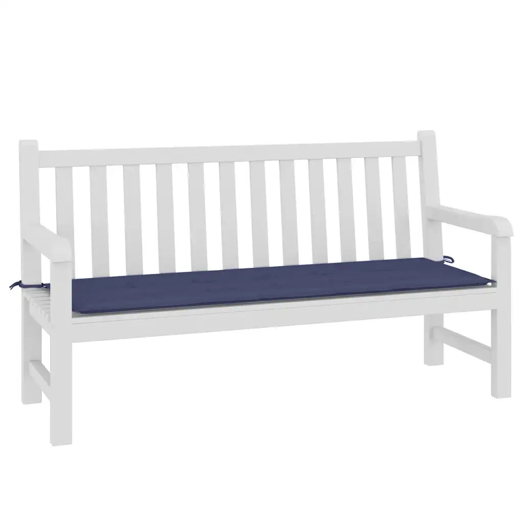 Cuscino Panca da Giardino Blu Marino 150x50x4 cm Tessuto Oxford
