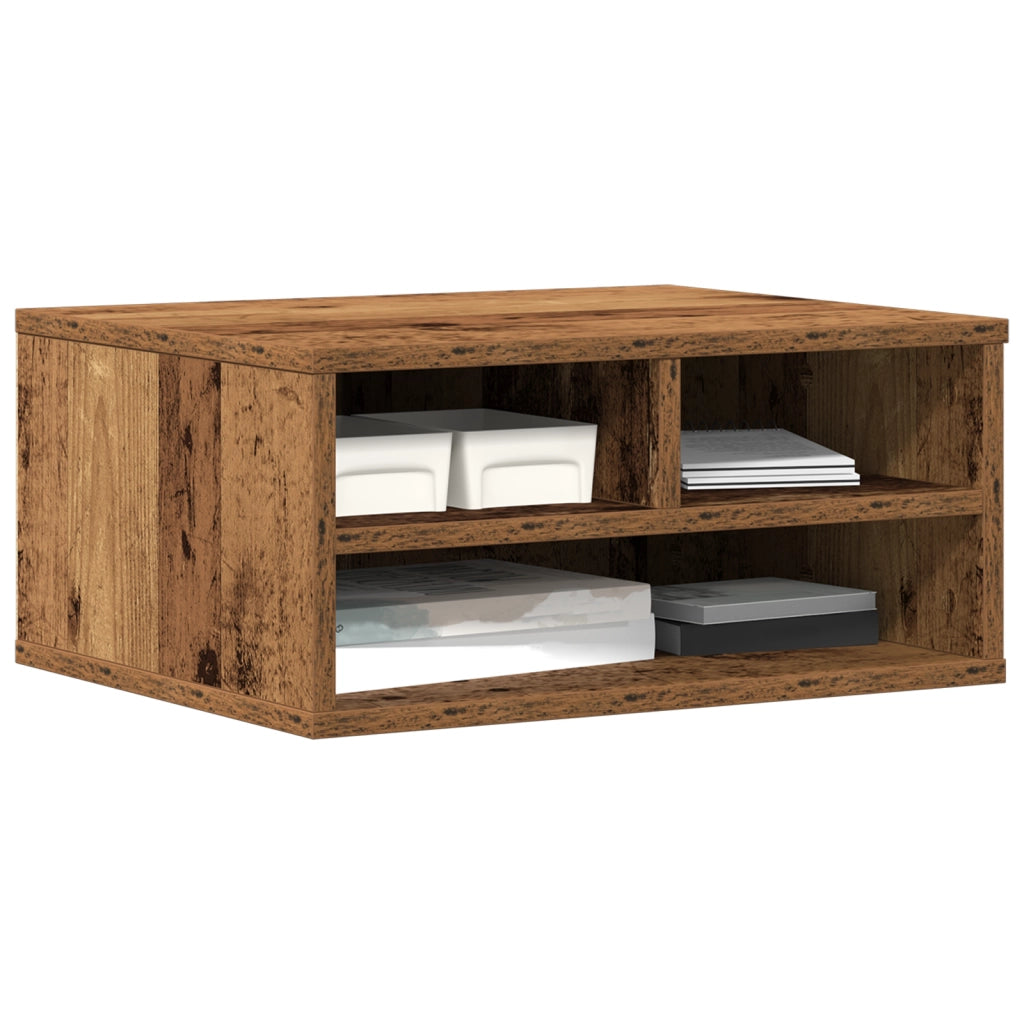 Supporto per Stampante in Legno Antico 49x40x22,5 cm in Legno Ingegnerizzato