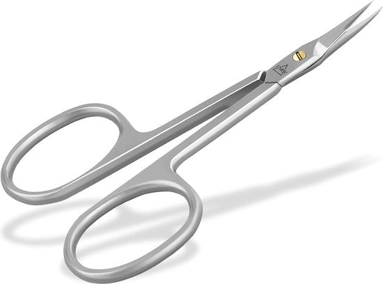 Scaletta per unghie, sottile e affilata, con lama curva extra sottile per tagliare con precisione, eliminare residui di cuticola, 8,5 cm, in acciaio inossidabile