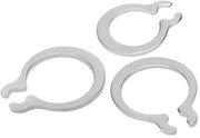 Assortimento di Borchie in Acciaio Inossidabile 304 - 200 Pezzi - Borchie C - Anelli di Sfregio - Richiede Borghetti - Borchie a Clic - Borchie a Snap