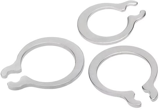 Assortimento di Borchie in Acciaio Inossidabile 304 - 200 Pezzi - Borchie C - Anelli di Sfregio - Richiede Borghetti - Borchie a Clic - Borchie a Snap