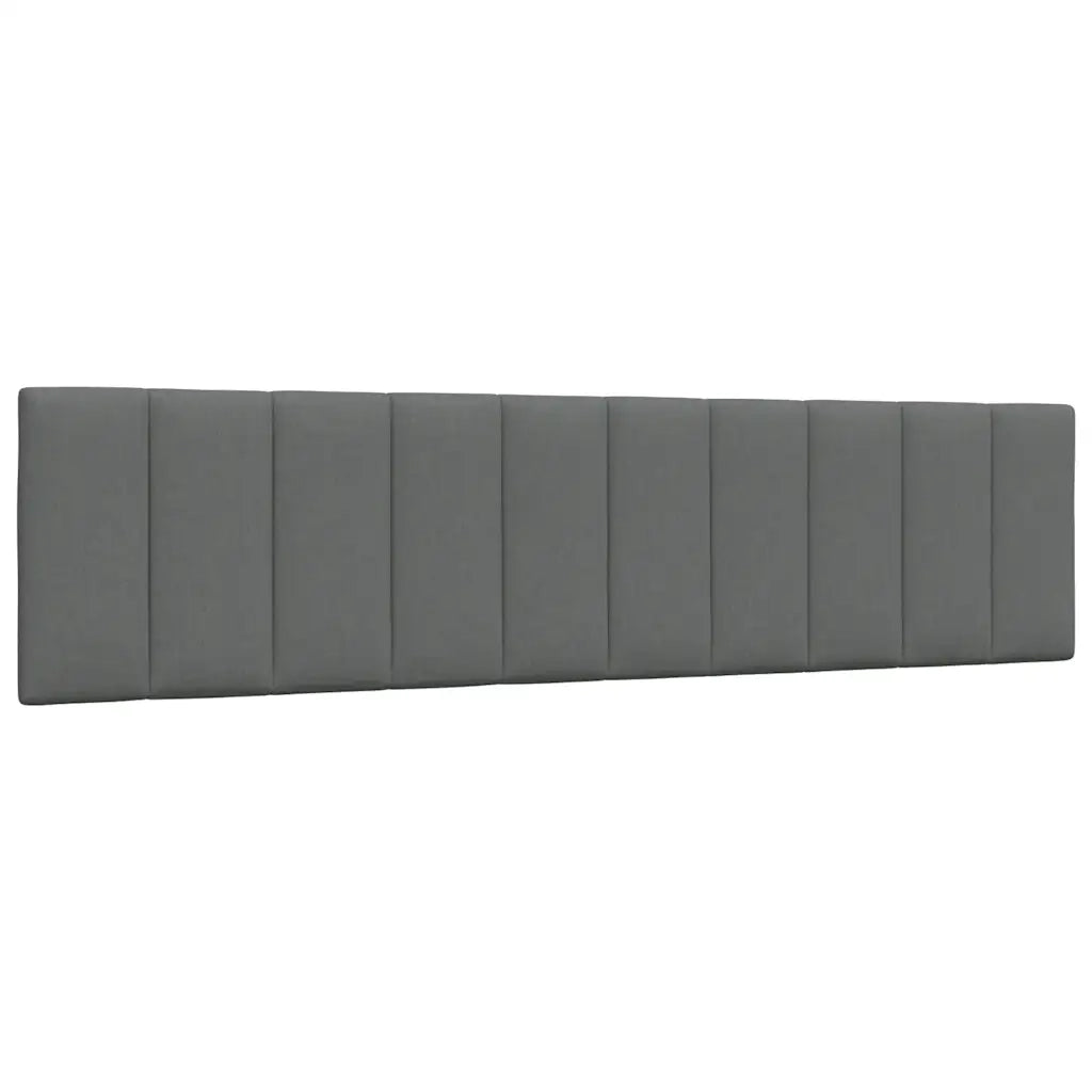 Letto con Materasso Hanko Grigio Scuro 200x200 cm in Tessuto 3310553