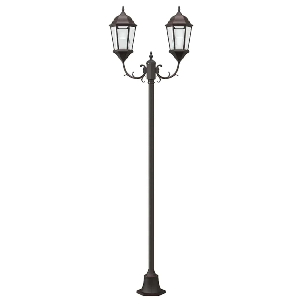 Lampada da giardino vintage design classico per esterni 68 x 20 x 235 cm alluminio bronzo 02_0058418