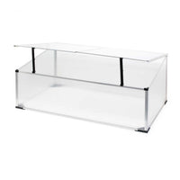 Mini serra in policarbonato trasparente e alluminio 100x60x40cm, tetto apribile