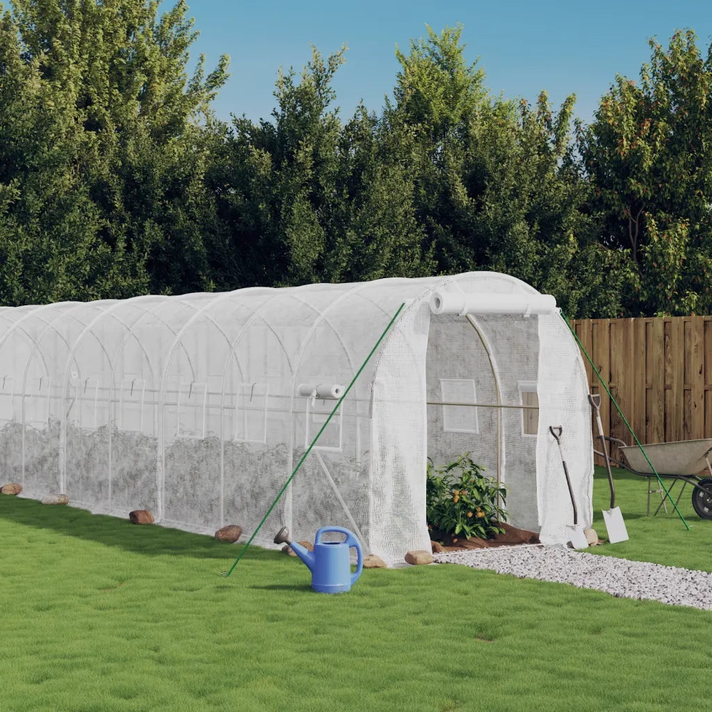 Serra con Telaio in Acciaio Bianco 12 mÂ² 6x2x2 mcod mxl 124679