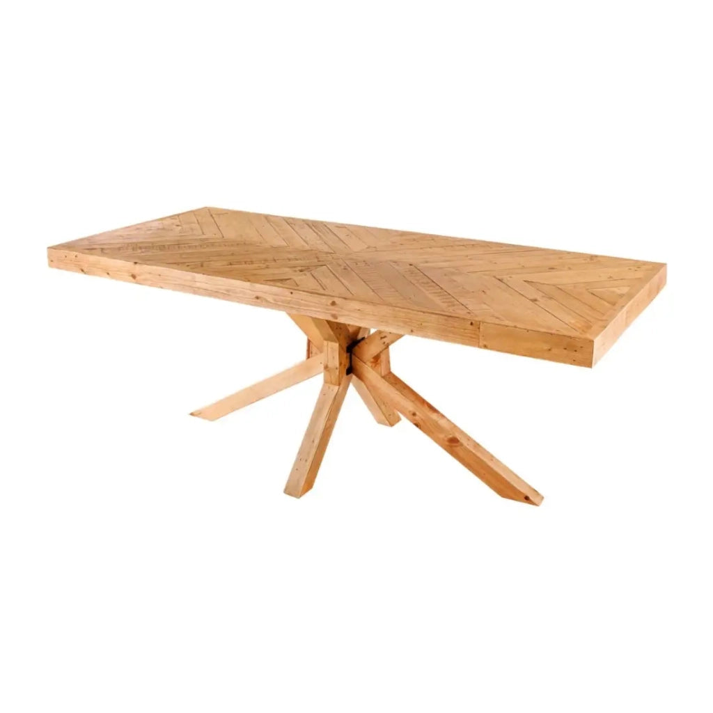 Tavolo da pranzo LOVARK – Rettangolare 200 cm – Legno massiccio di pino