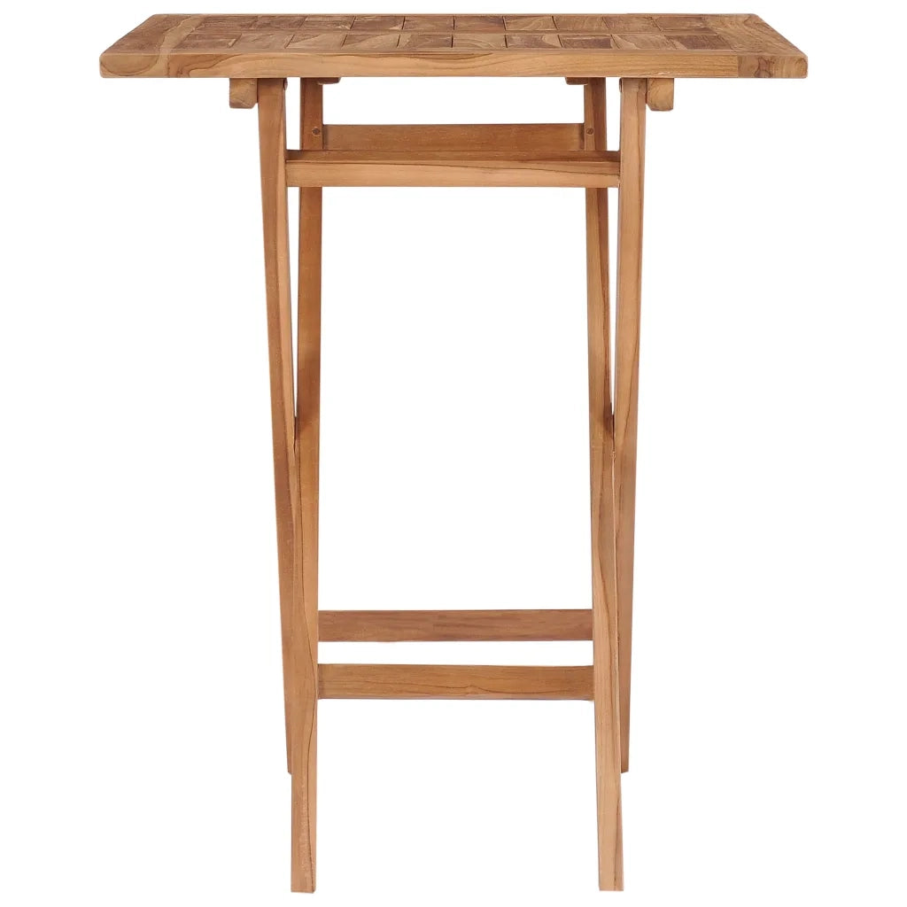 Tavolo da Giardino Pieghevole 60x60x75 cm in Massello di Teak cod mxl 34146