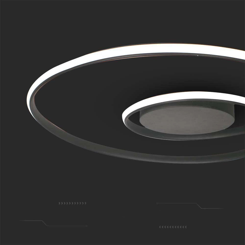 Plafoniera LED 48W nera 62 cm 4000K dimmerabile V-TAC