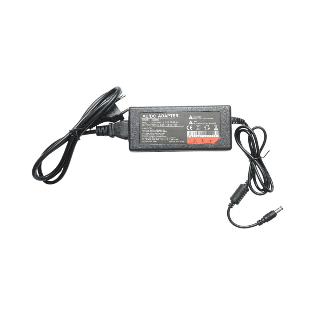 Adattatore di alimentazione universale CA/CC 12V 3A, spina jack 2,1x5,5x10mm Breckner Germany