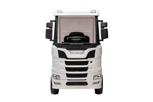 Camion Elettrico per Bambini 126x68x102 cm 24V Scania Bianco