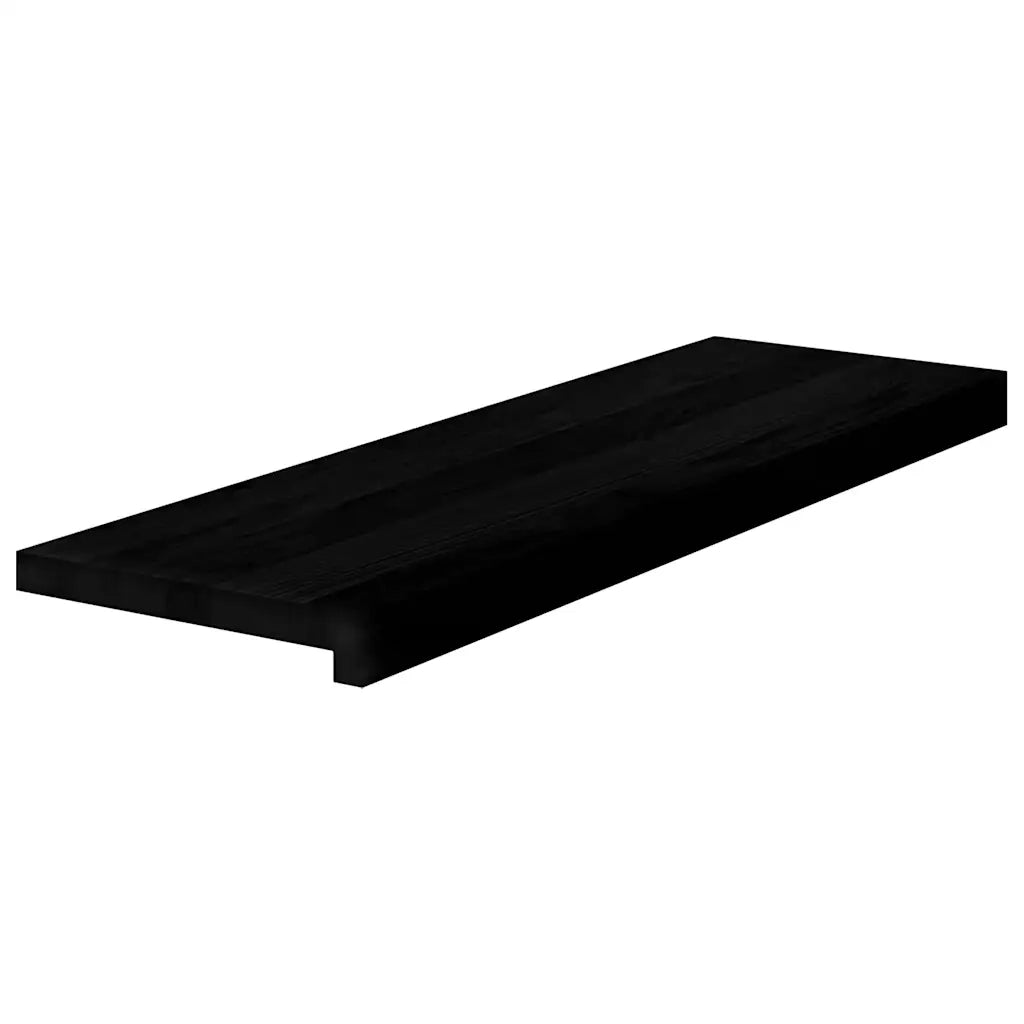 Gradini 8 pz | Tappetini per scale autoadesivi Marrone Scuro 80x25x2 cm Legno Massello Rovere