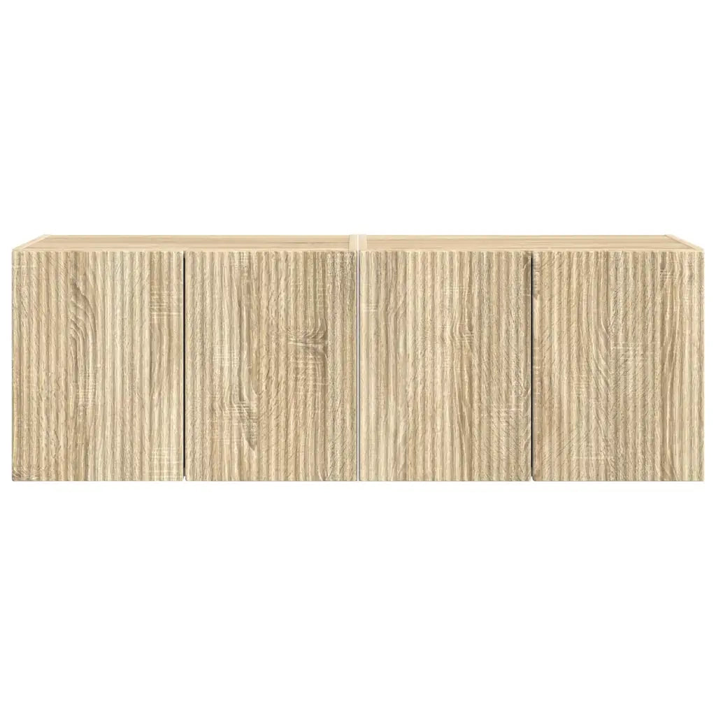 Mobile TV da parete 2 pcs Rovere Sonoma 59,5 x 31 x 40 cm