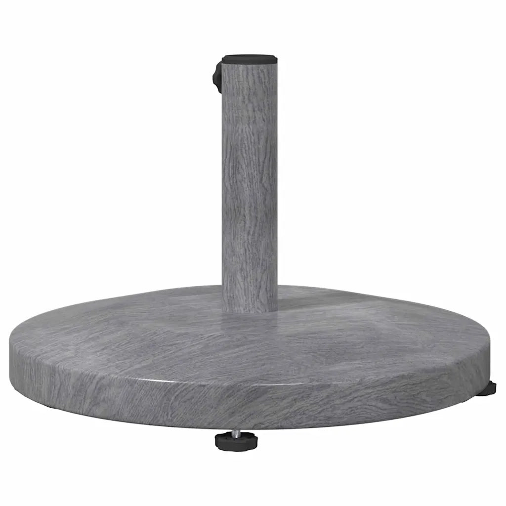 Base per ombrellone-Supporto per ombrellone Aspetto Legno Grigio Scuro 48 x 48 x 32 cm 831421