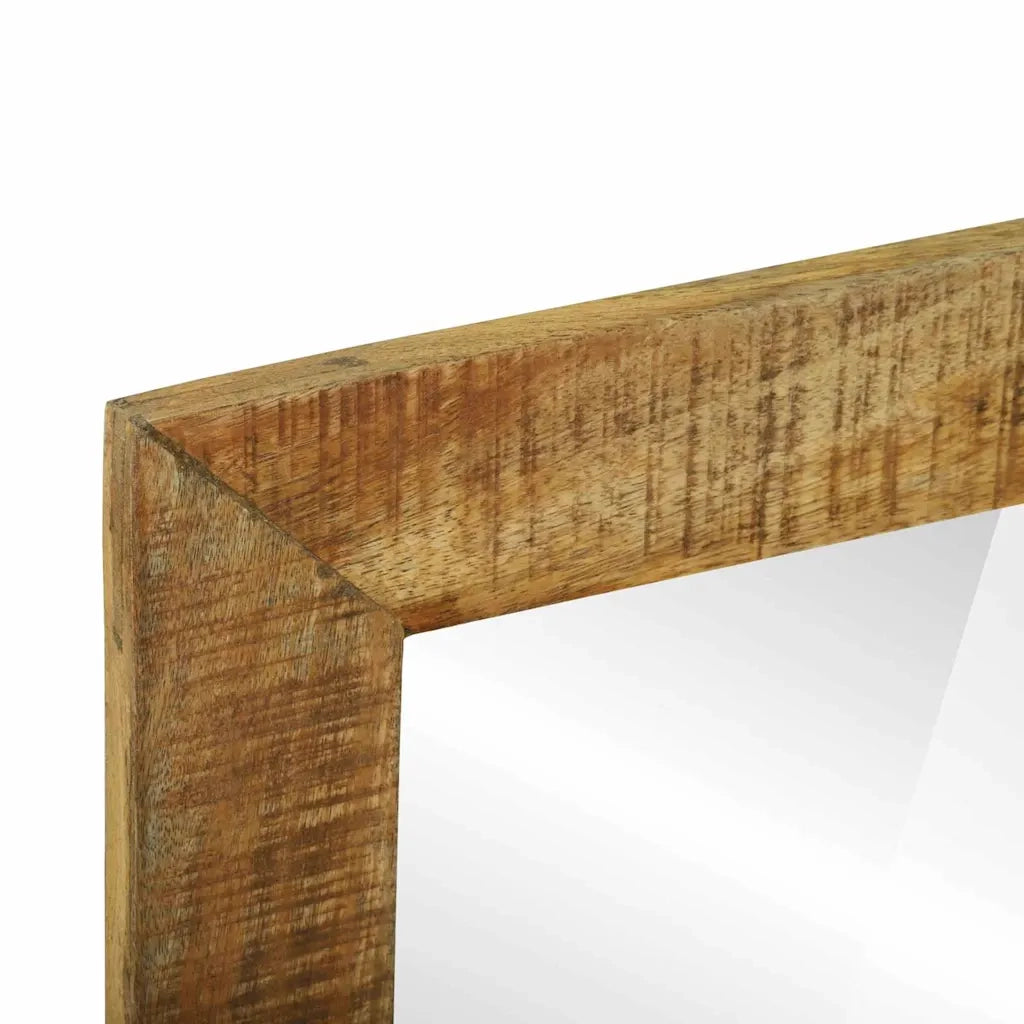 Specchio da bagno Rettangolare Marrone Legno di mango massello 4016736