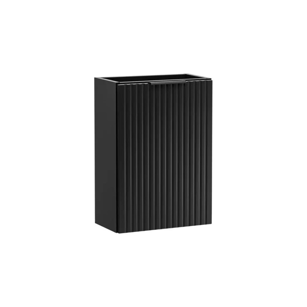 Mobile sottolavabo NOXERA – 40 cm – 1 porta – Nero opaco – Design compatto e sospeso