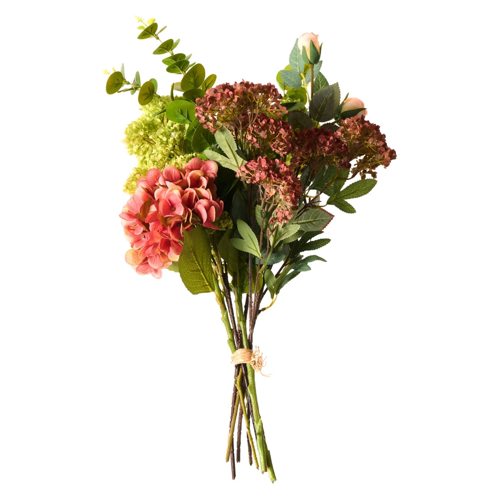 Bouquet di fiori artificiali Composizione decorativa artificiale rosa 60 cm Fatto a mano Decorazione da tavolo Soggiorno Sala da pranzo