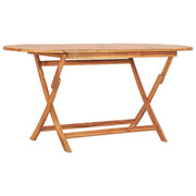 Set da Pranzo da Giardino 7 pz Pieghevole in Massello di Teak 48999
