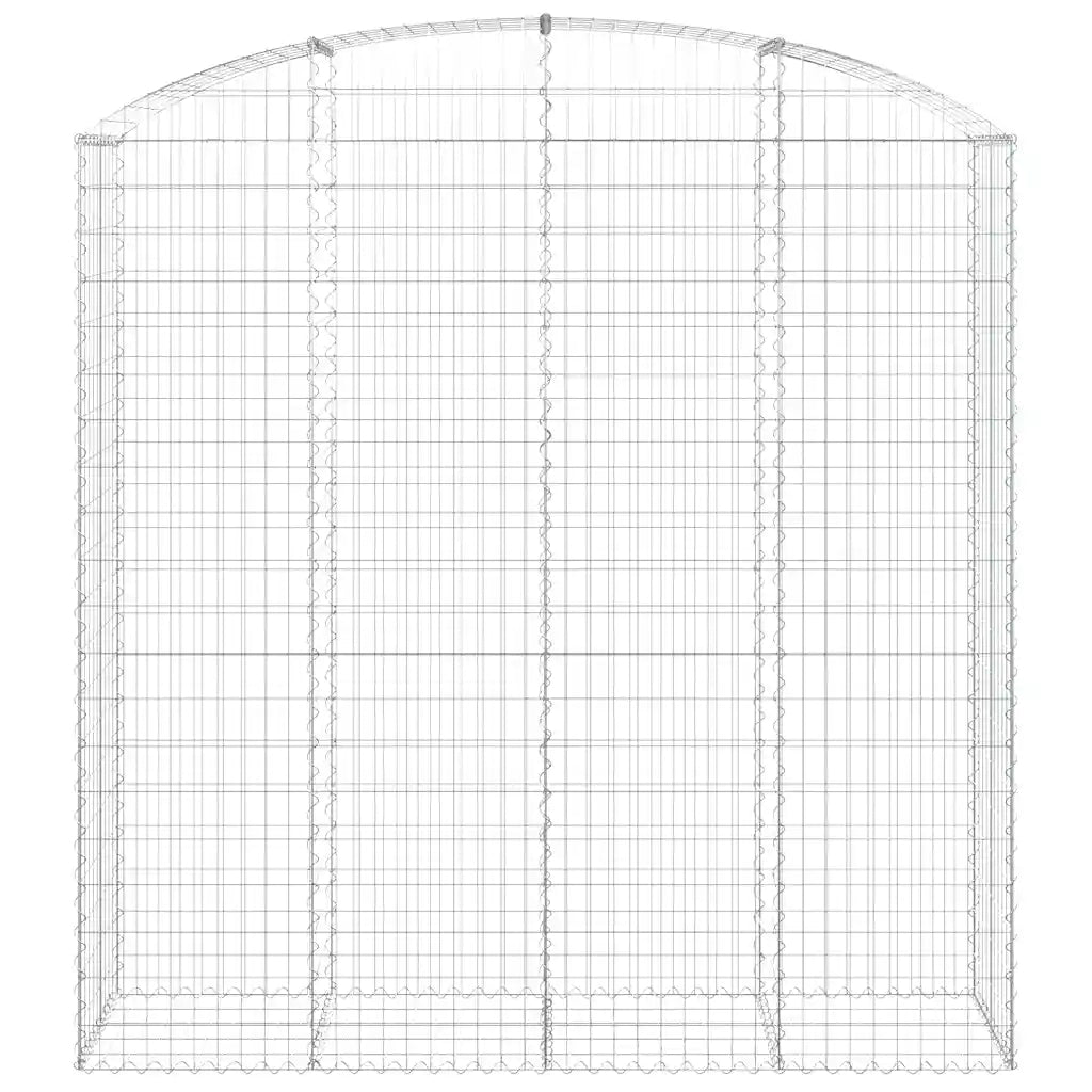 Cesto Gabbione ad Arco 200x50x200/220 cm Ferro Zincato 153480