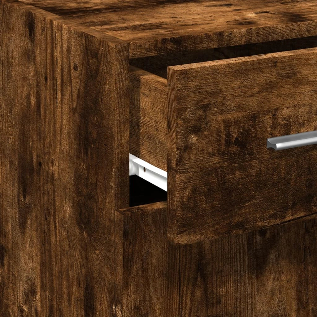 Buffet credenza cassettiera armadio mobile contenitore organizer cucina soggiorno salotto 30 x 42,5 x 93 cm legno ingegnerizzato marrone 02_0030872