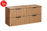 Set mobili bagno 120 cm con piano Adel Oak 120 x 1401 x 46 cm