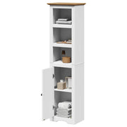 Mobile da Bagno BODO Bianco e Marrone 44x30x160 cm