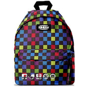 Trade Shop - Zaino Kookie Gut Color Fantasia Multicolor Imbottito Scuola Tempo Libero Unisex -