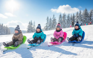 Bob Slittino da Neve 74x38x33 cm 1 Posto Bambi Vari Colori