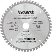Foglia di sega circolare TCT 160mm x 52T per tavole di alluminio e plastica - Carburo di tungsteno CSB/AP16052