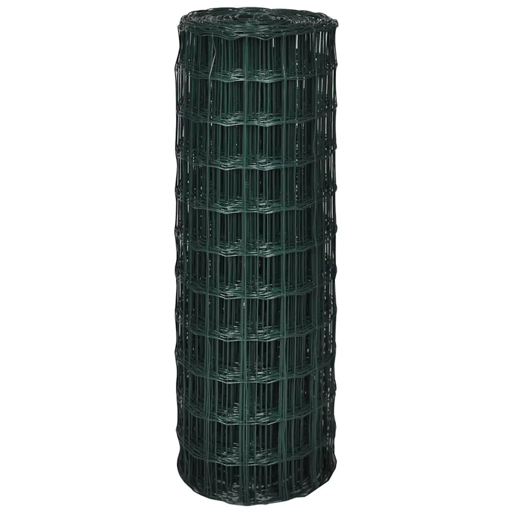 Recinzione Europea in Acciaio 10 x 1,5 m Verde 140587