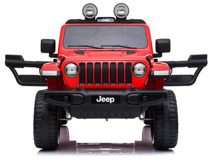 Macchina Elettrica per Bambini 12V con Licenza Jeep Rubicon Rossa