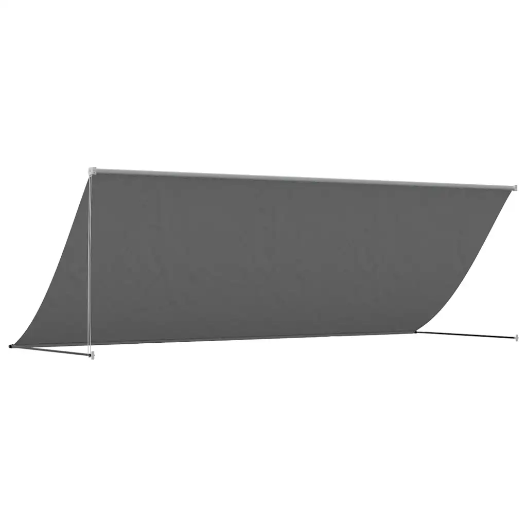 Tenda da Sole Retrattile Antracite 350x150 cm Tessuto e Acciaio 368755