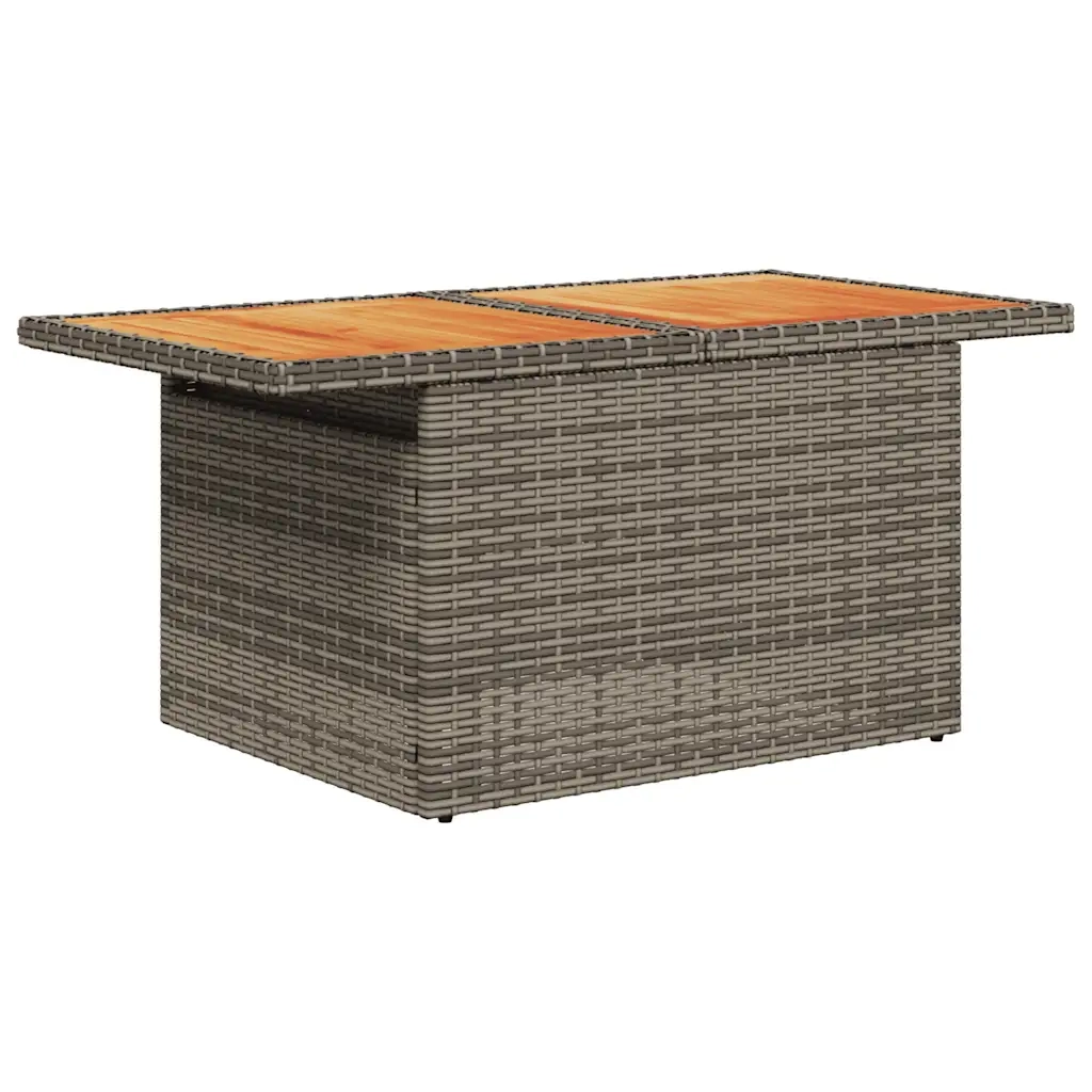 Set Divani Giardino 8 pz con Cuscini Marrone Polyrattan Acacia