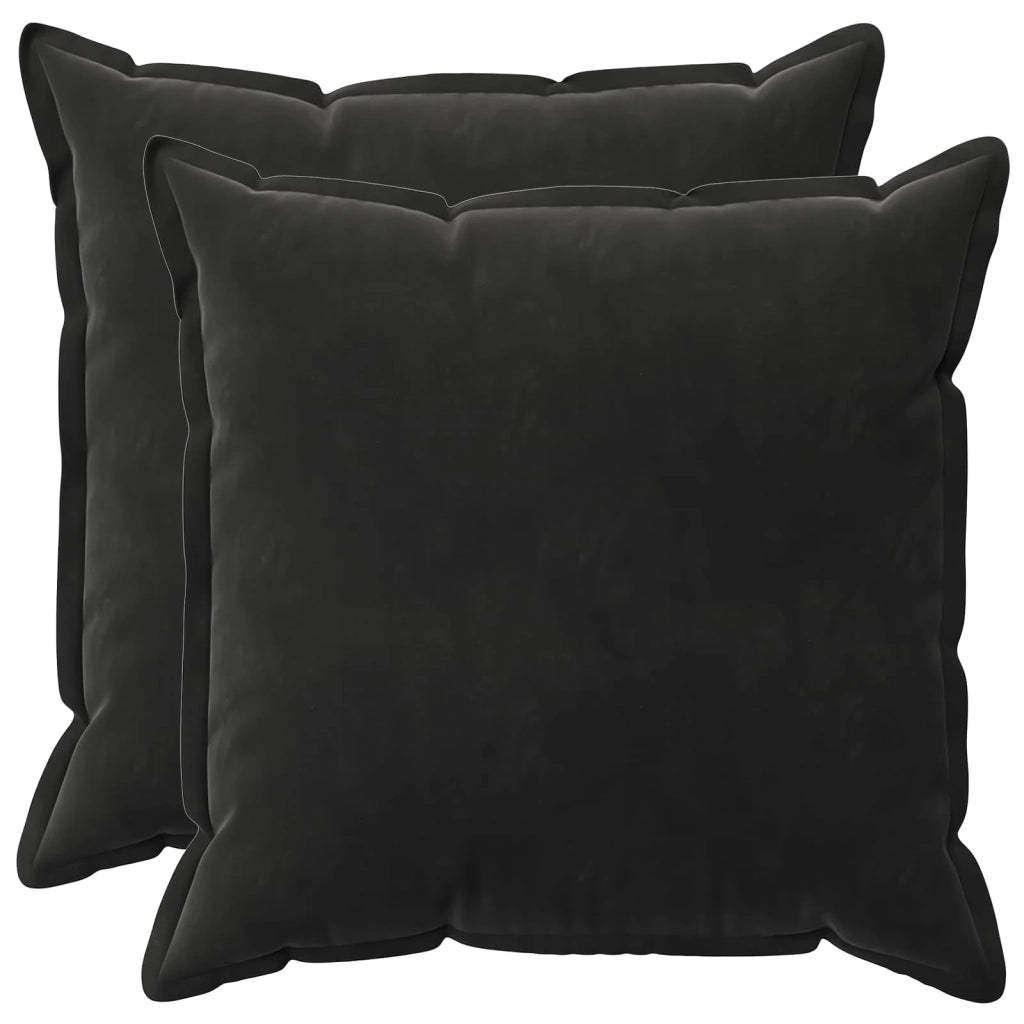 Cuscino con cuscino HOUTEN 2 pz Nero Velluto 936577