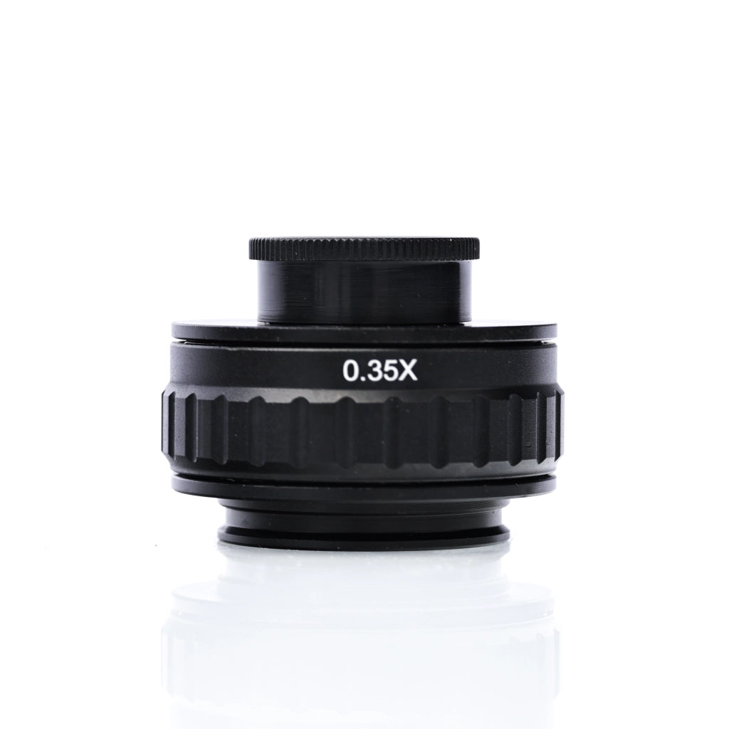 Adattatore Regolabile 0,35x per Microscopio Stereoscopico Trinoculare – Alta Qualità, Montaggio 38mm/25mm C-Mount