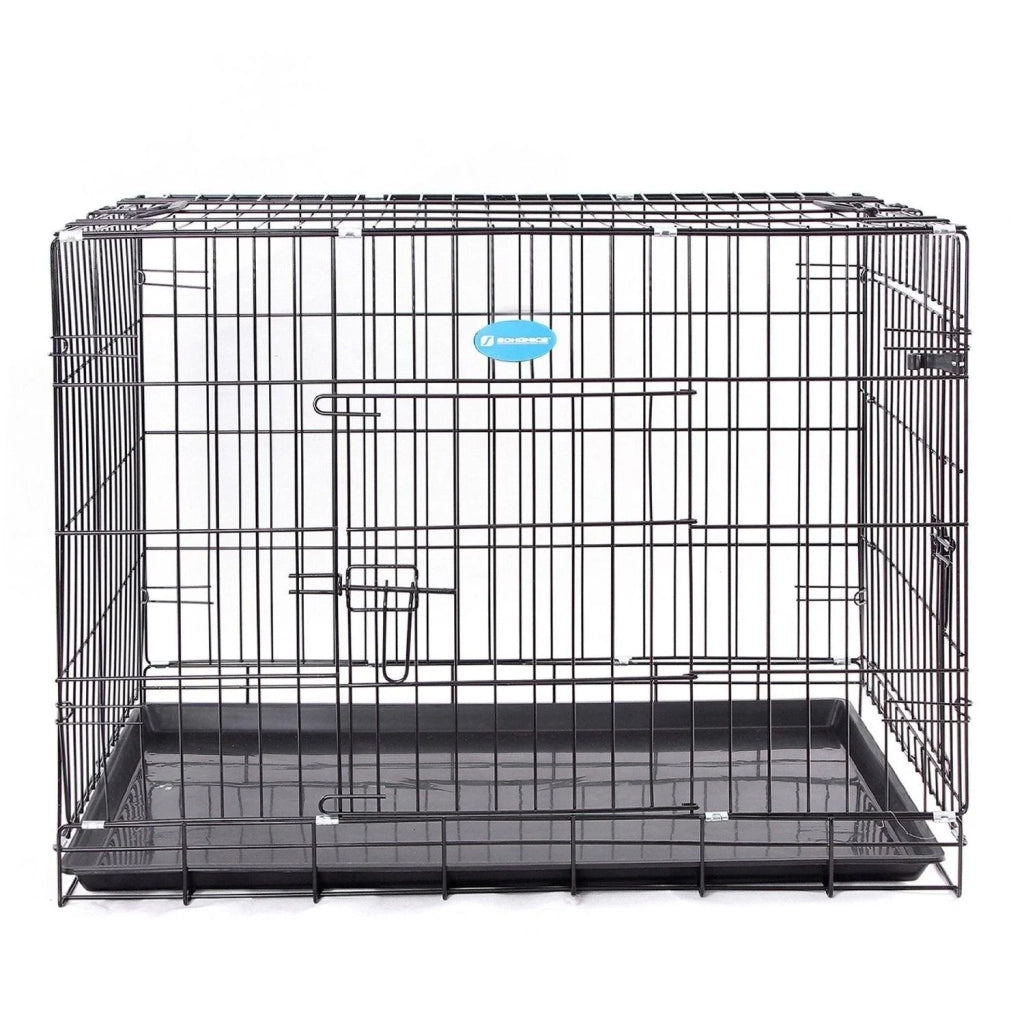 Trasportino per cani nero pieghevole e portatile taglia L (91 x 58 x 64 cm) 3712014