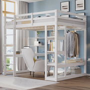Letto a castello - Xylo - 140x200 cm scrivania bianco