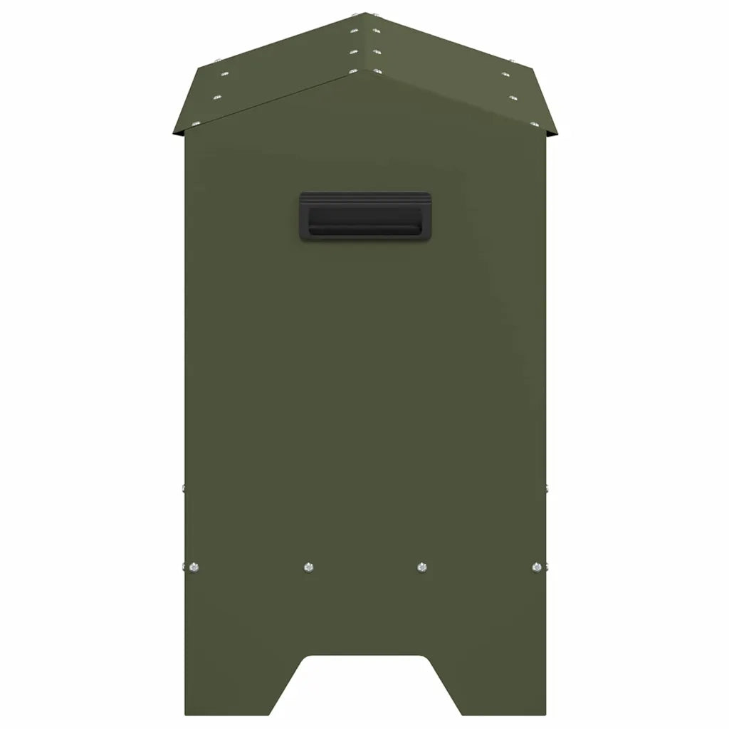 Mangiatoia per polli Verde oliva 81 x 32 x 53,5 cm CFW8364386